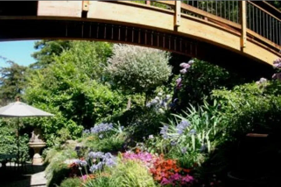 Charming wooden bridge